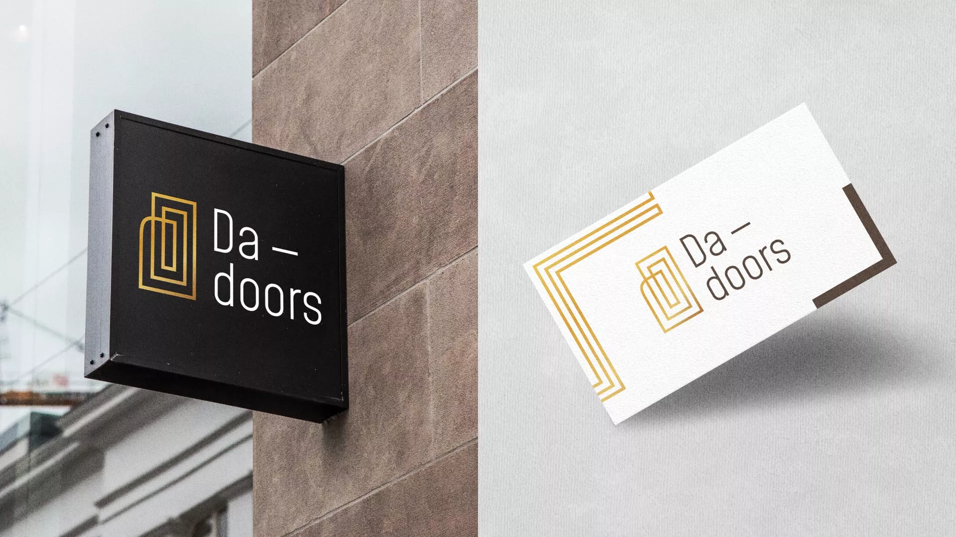 Разработка логотипа для компании «DA-DOORS» в Барабинске
